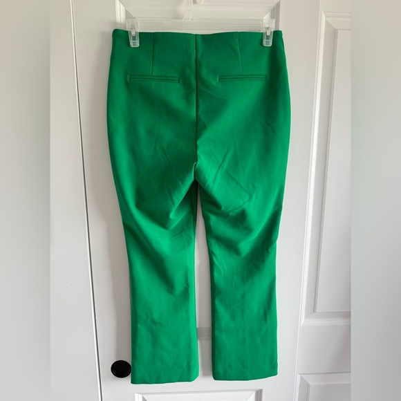 Rachel Zoe Bright Green Cropped Ponte Pants - Picture 3 of 7